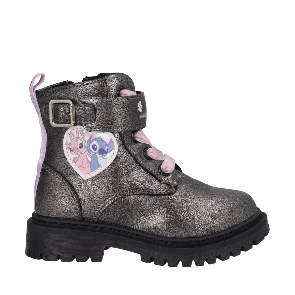 Anfibi Bambina Argento Metallizzato - Stitch