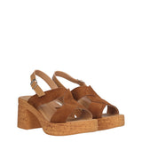 Sandali con Tacco Donna Beige