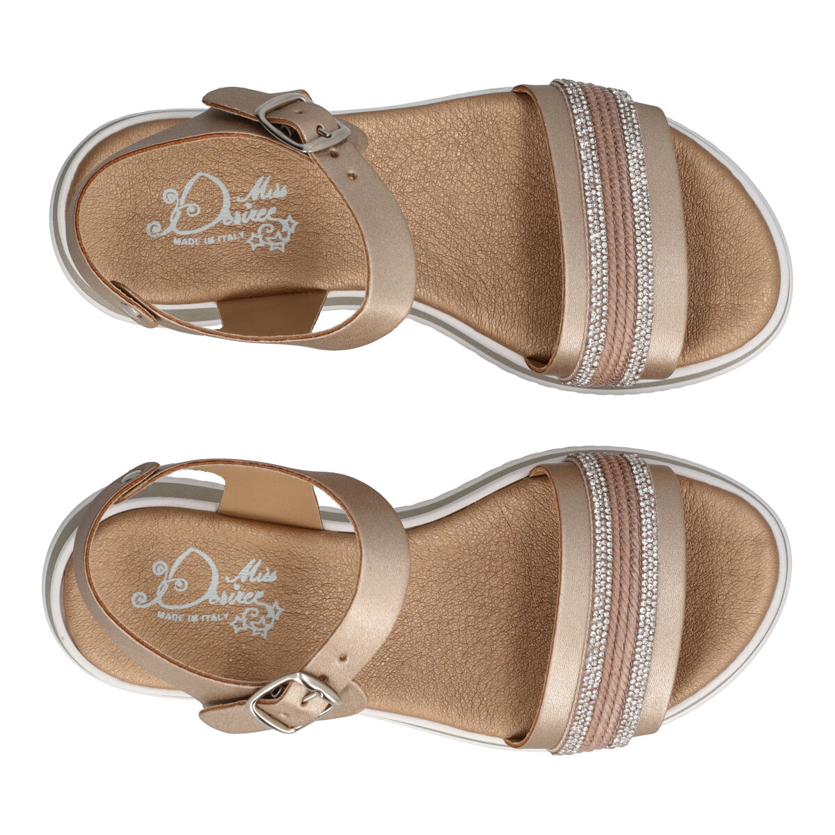 Sandali Bambina Platino