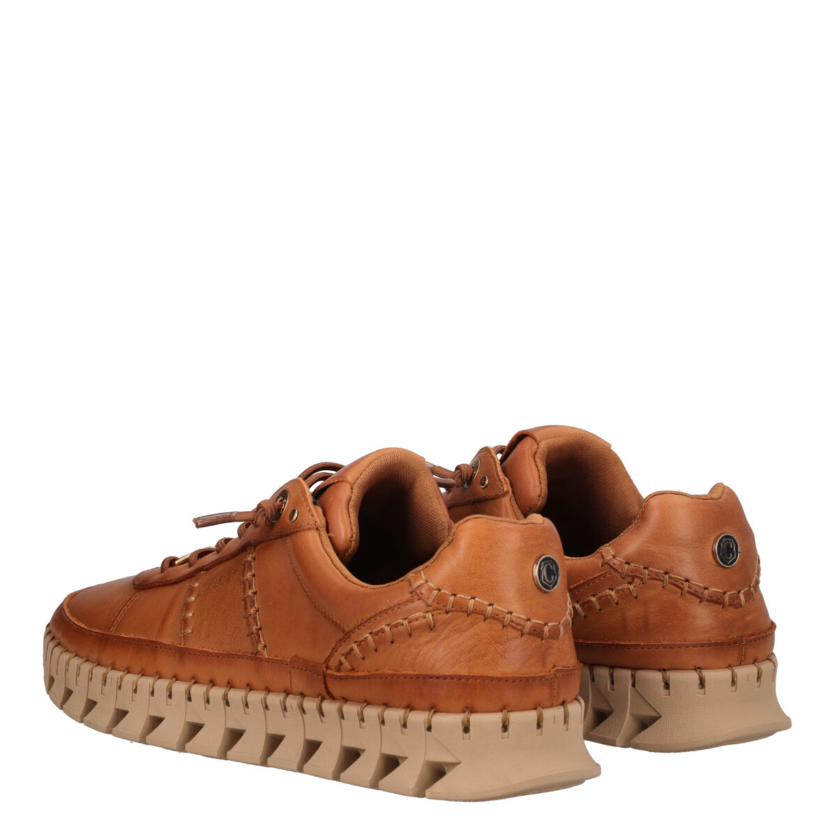Sneakers Donna Camel in pelle