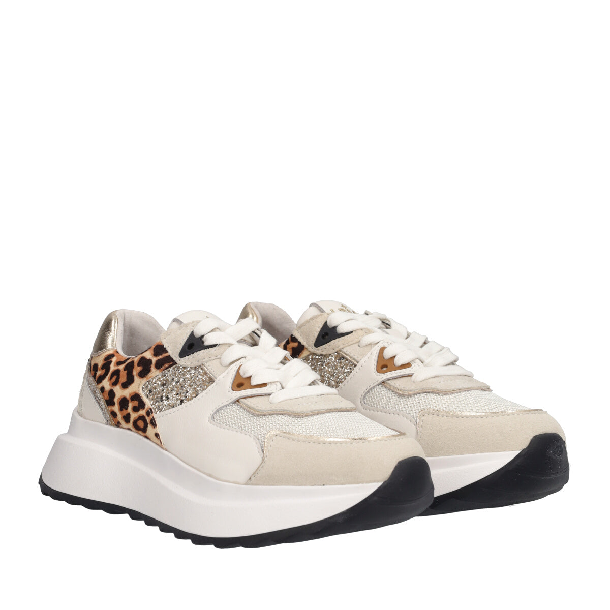 Sneakers Donna Bianche Leopard