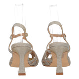 Sandali con Tacco Donna Champagne