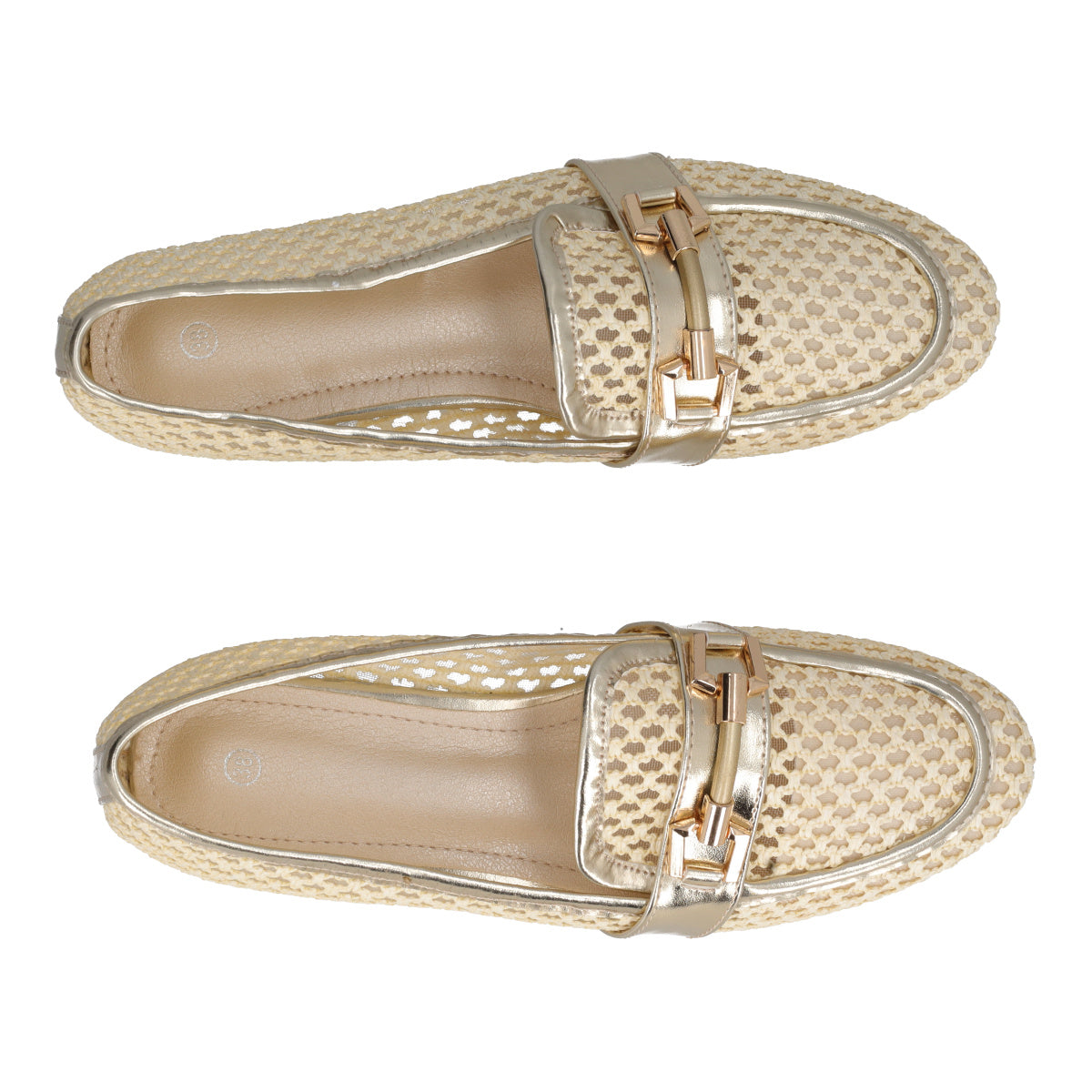 Mocassini Donna Beige