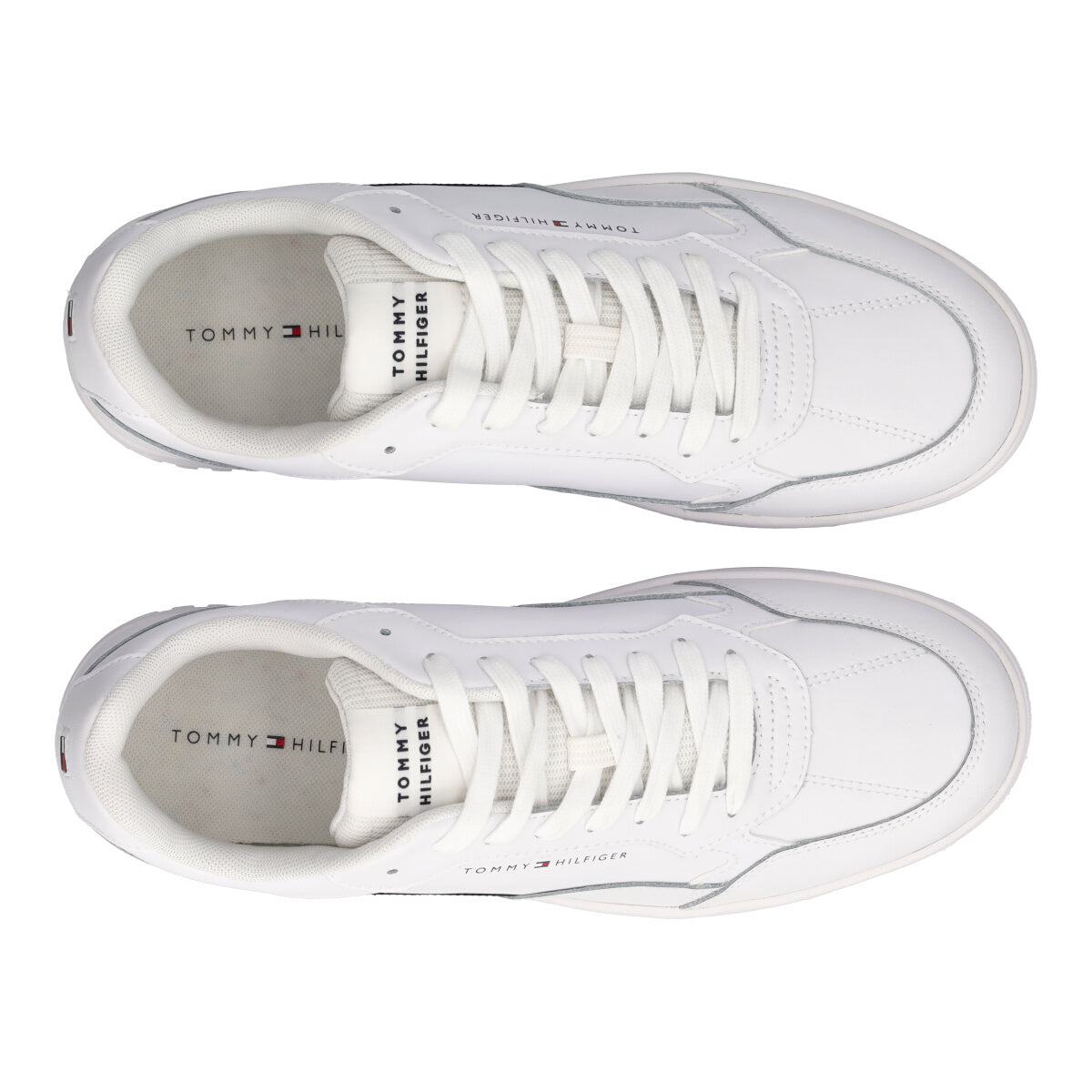 TH BASKET CORE STRIPES Sneakers Uomo Bianche