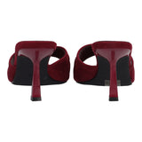 Ciabatte con Tacco Donna Rosso Vino