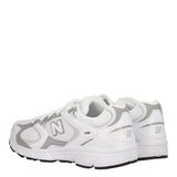 408 Sneakers Ragazzi Bianche e Argento