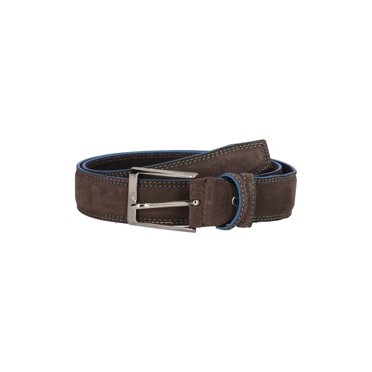 Cintura Uomo Camoscio Moro e Blu