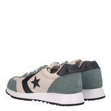 OMEGA TRAINER SUEDE Sneakers Ecru e Verdi