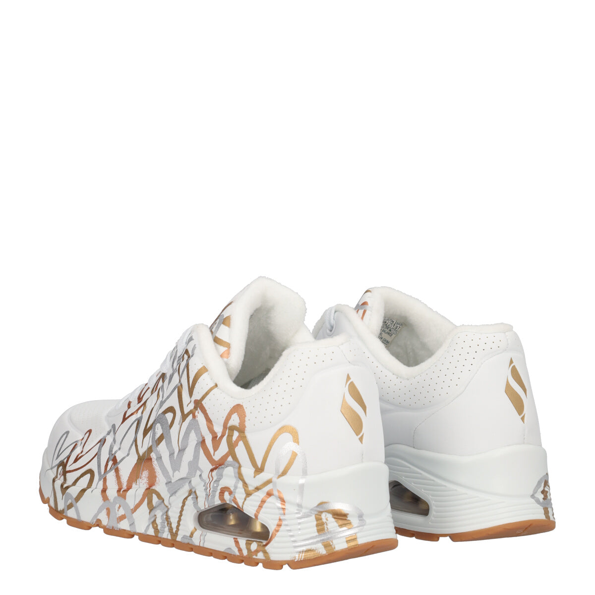 UNO METALLIC LOVE Sneakers Donna Cuori Metallizzati