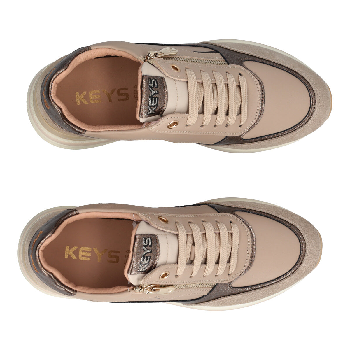 Stringate Donna Beige