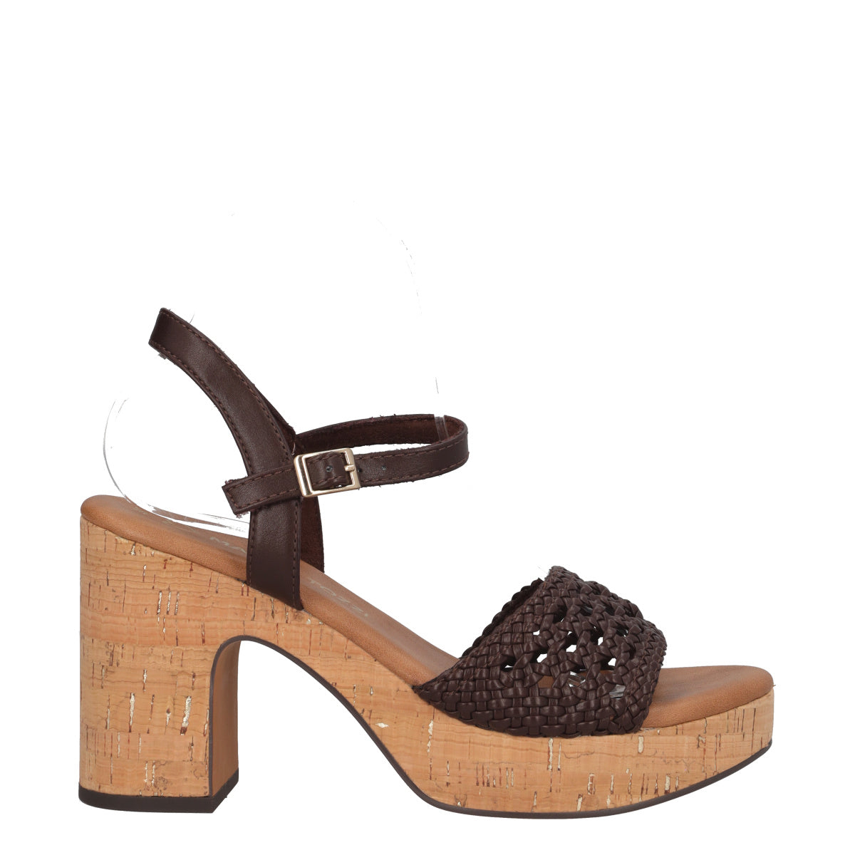 Sandali con Tacco Donna Marroni