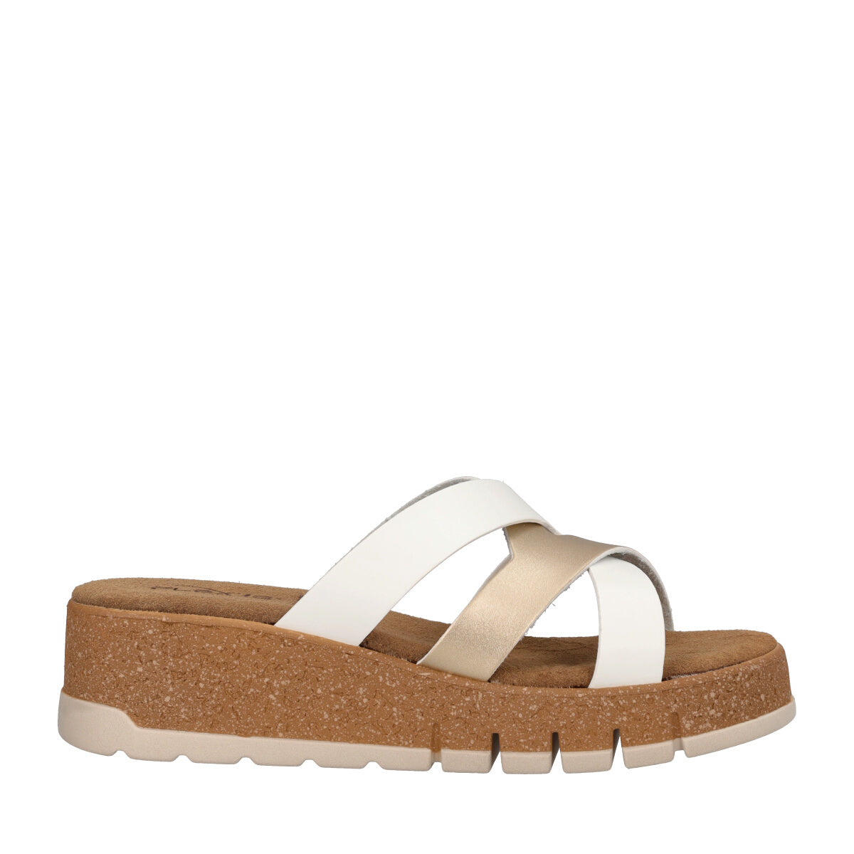 Ciabatte Donna Oro e Bianche