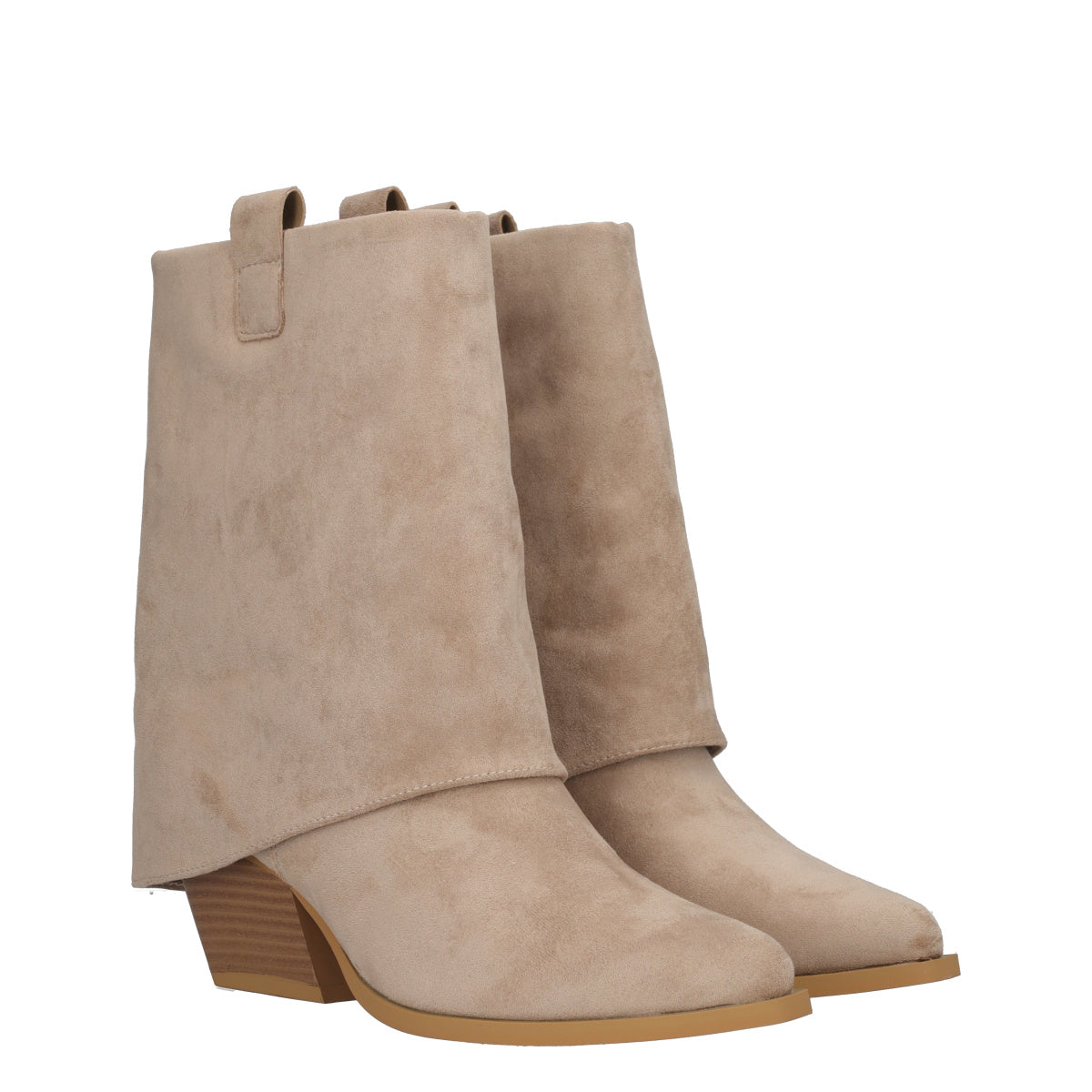 Stivaletti Donna Beige Texani