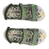Sandali Bambino Verdi Dinosauri con Luci
