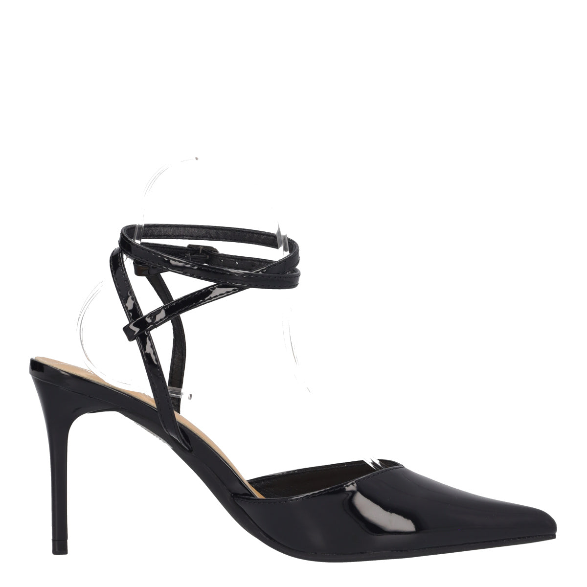 Sandali con Tacco Donna Neri in Vernice