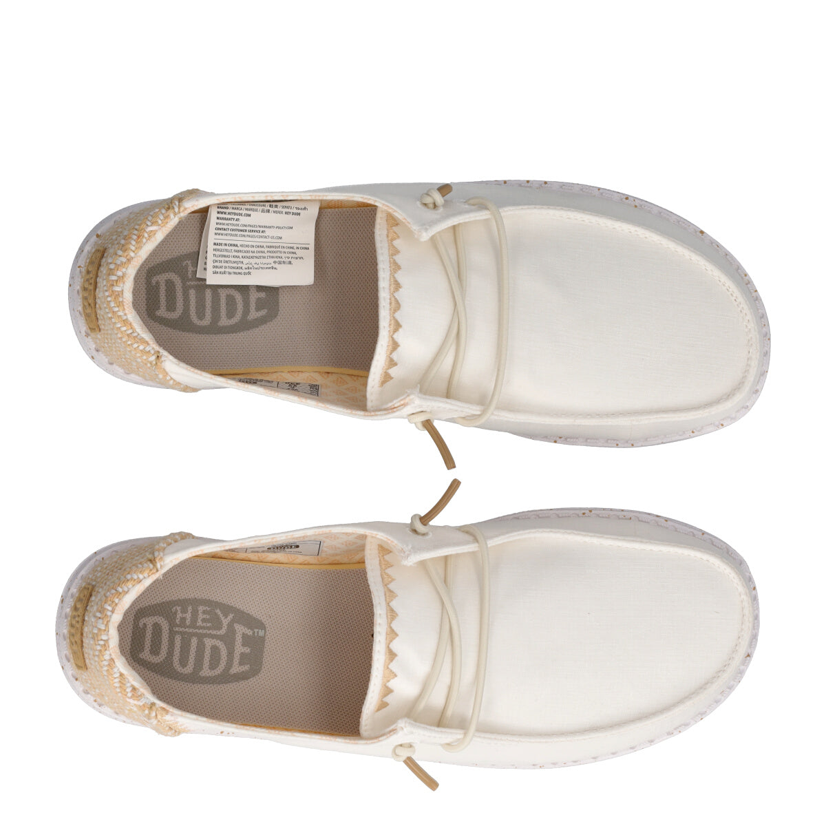 WENDY CHAMBRAY WOVEN W Slip-on Donna Bianche e Sabbia