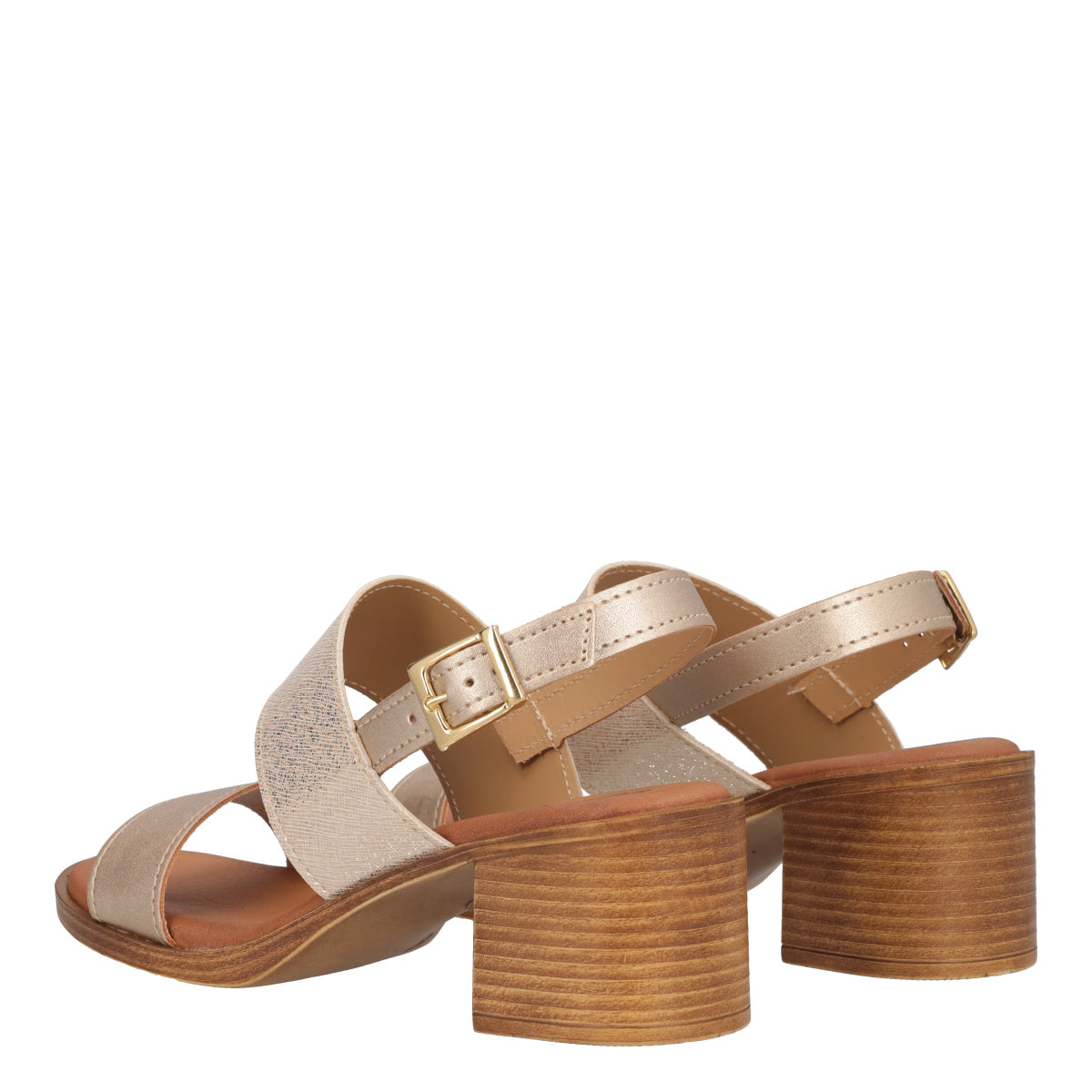Sandali con Tacco Donna Oro