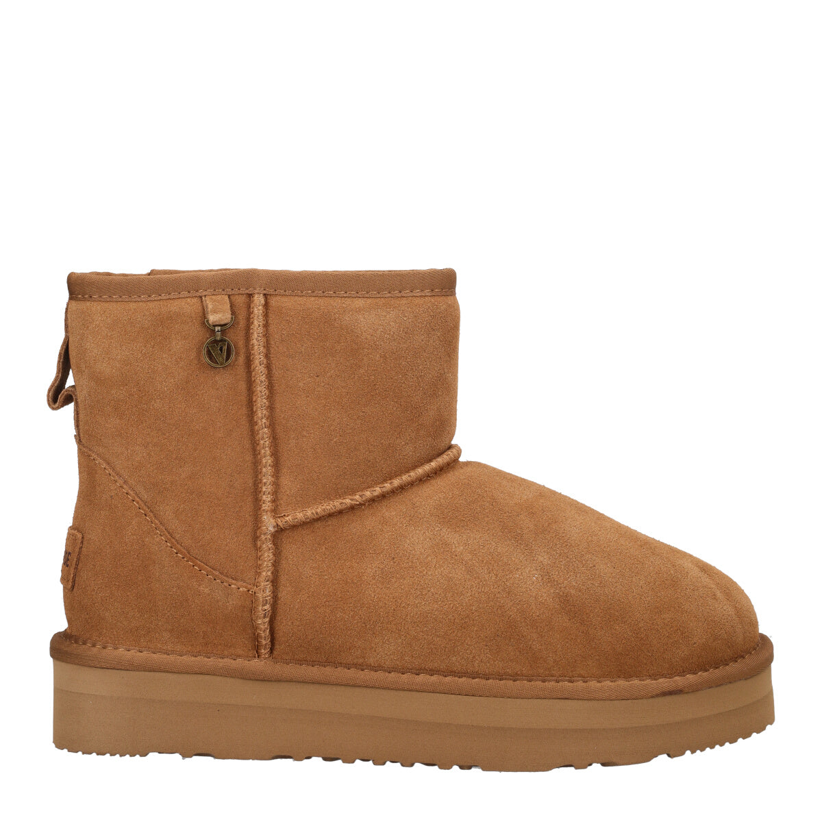 Stivaletti Donna Camel in Pelle