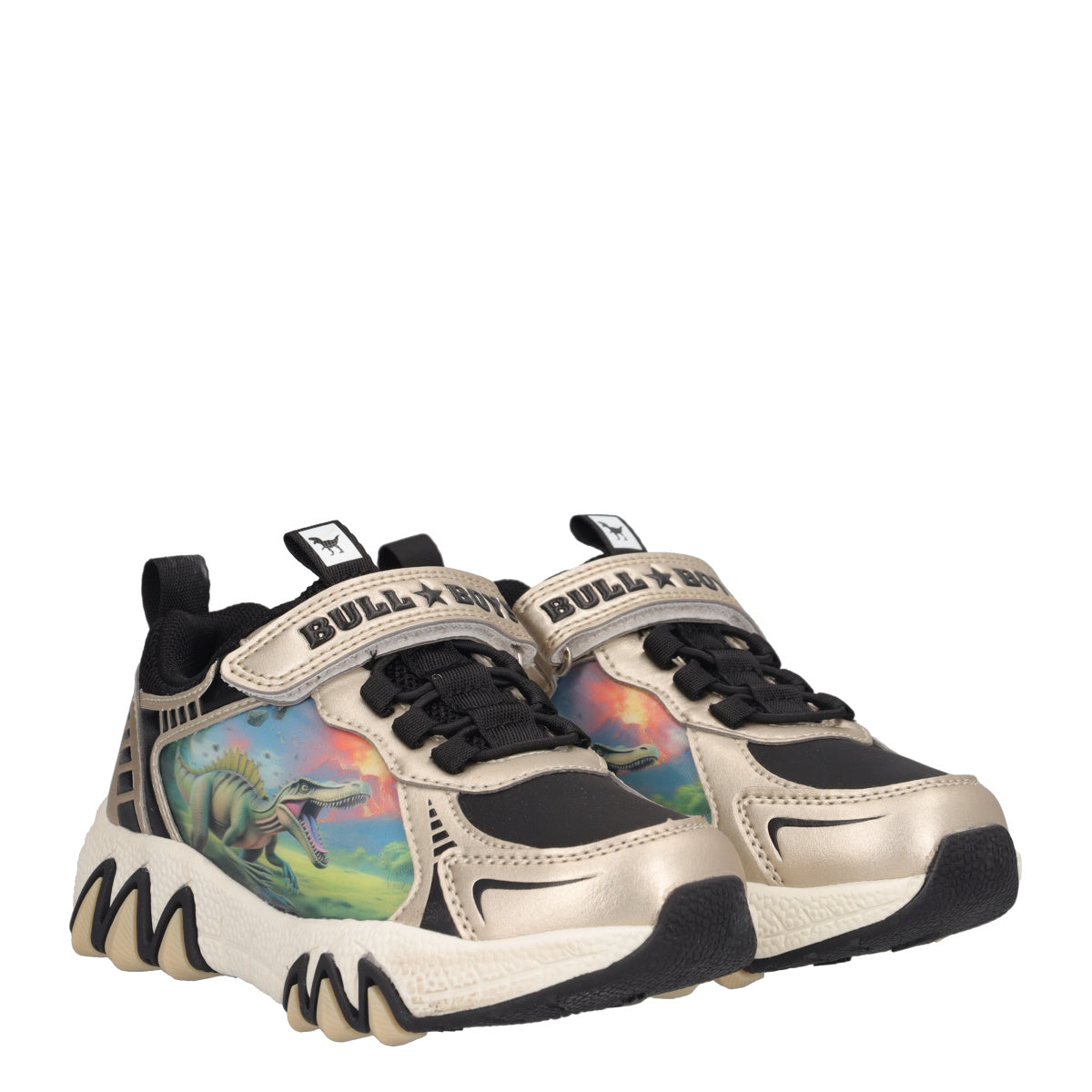 SPINOSAURO Sneakers Bambino Oro - con Luci