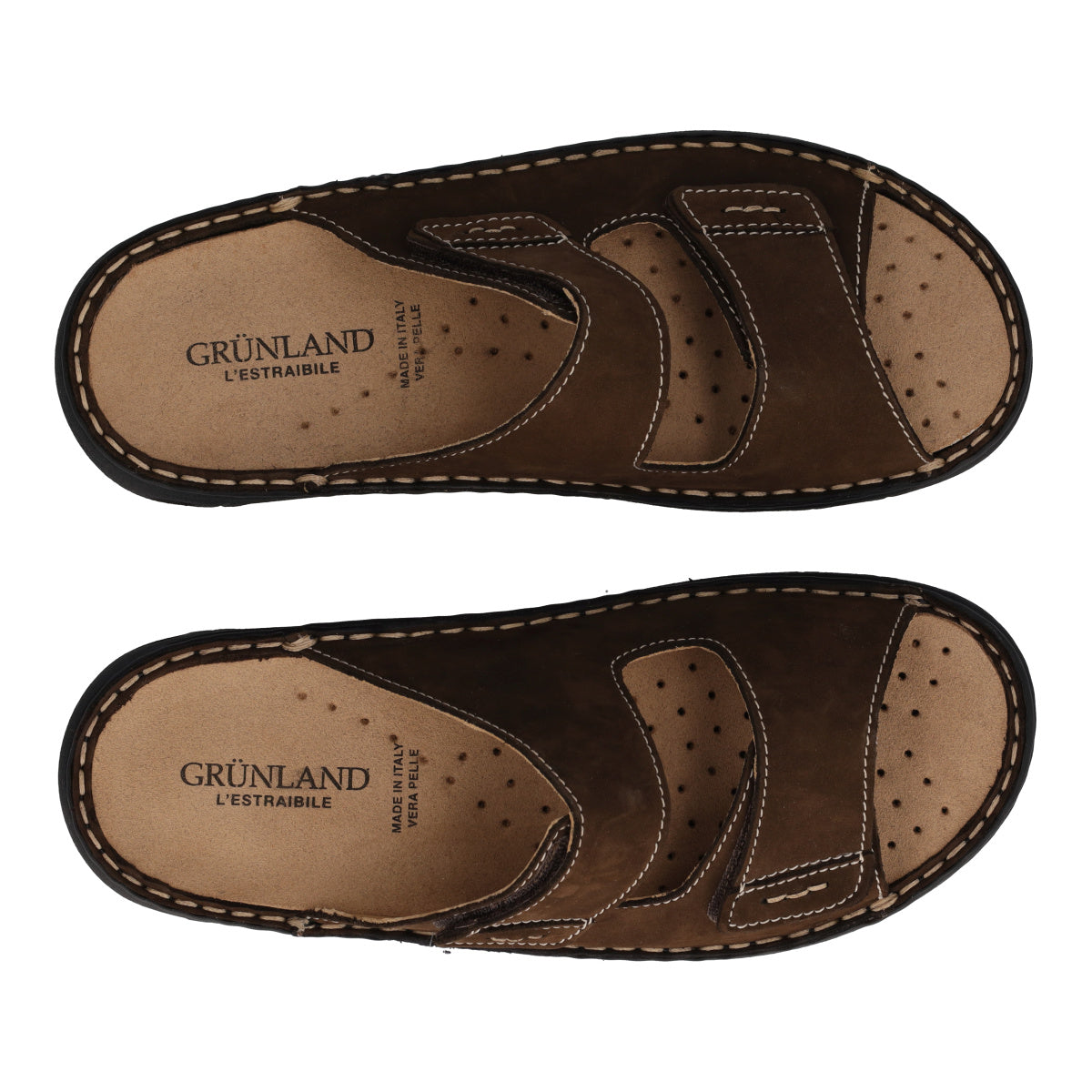 LEPP Ciabatte Uomo Comfort Marroni