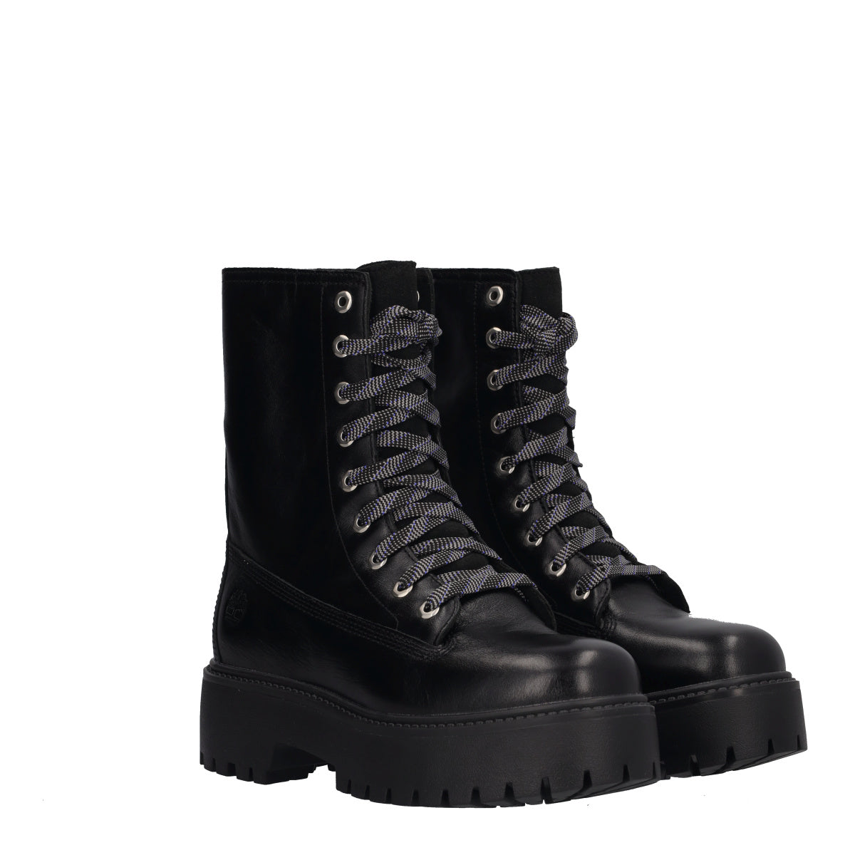 STONE STREET MID LACE UP Anfibi Donna Neri