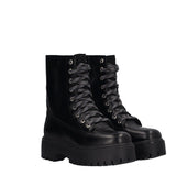 STONE STREET MID LACE UP Anfibi Donna Neri