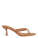 Ciabatte Infradito con Tacco Donna Beige