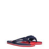 BORA BORA Infradito Uomo Blu, Bianche e Rosse