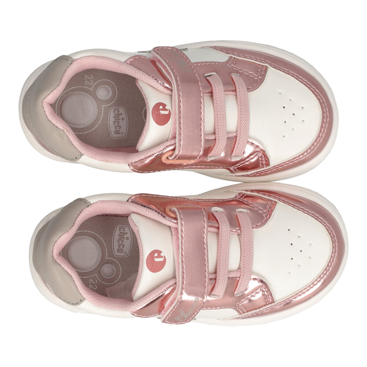 GOZZY Sneakers Bambina Bianche e Rosa