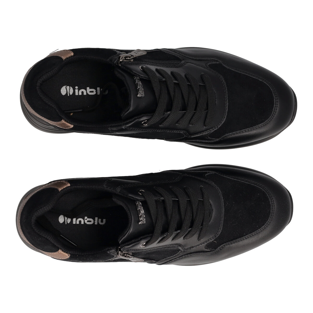 Sneakers con Zeppa Donna Nere