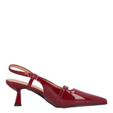 Slingback Donna Bordeaux In Vernice