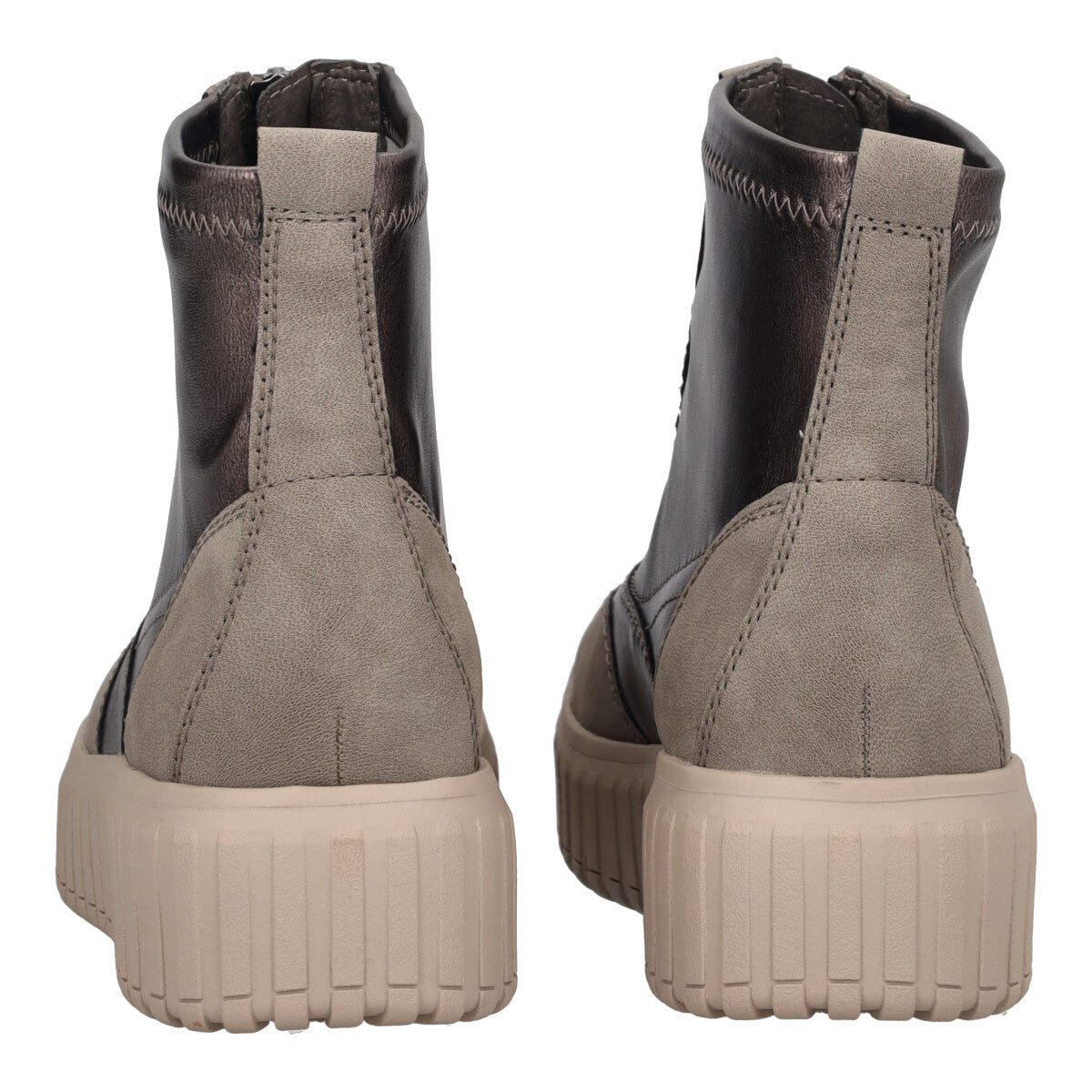 Stivaletti Donna Grigi Metallizzati