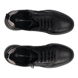 Stringate con Zeppa Donna Nere