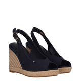 FLAG HIGH WEDGE ESPAD SLINGBAC Zeppe Donna Blu