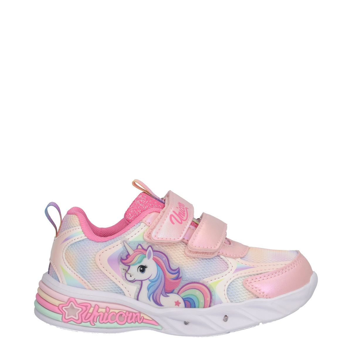 Sneakers Bambina Unicorn Rosa con Luci