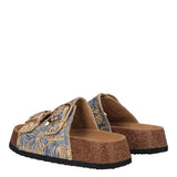 Ciabatte Donna Blu e Beige