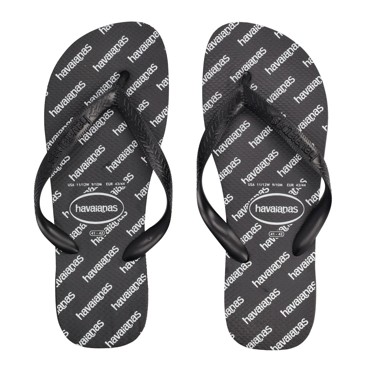 TOP LOGOMANIA Infradito Uomo Nere