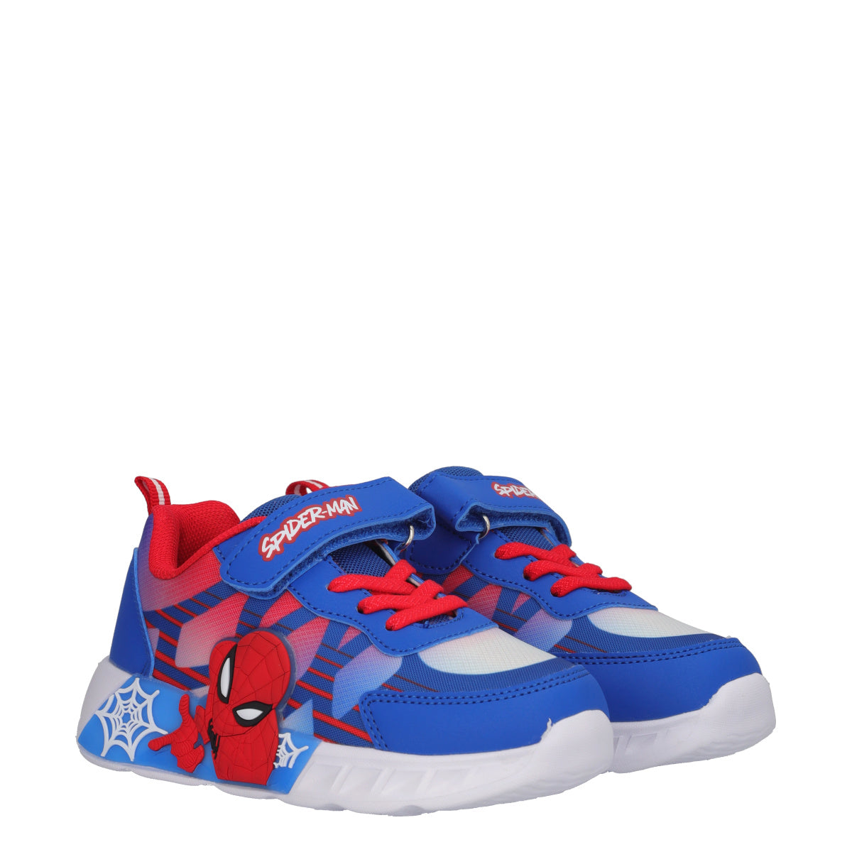 Sneakers Bambino SpiderMan Blu e Rosse con Luci
