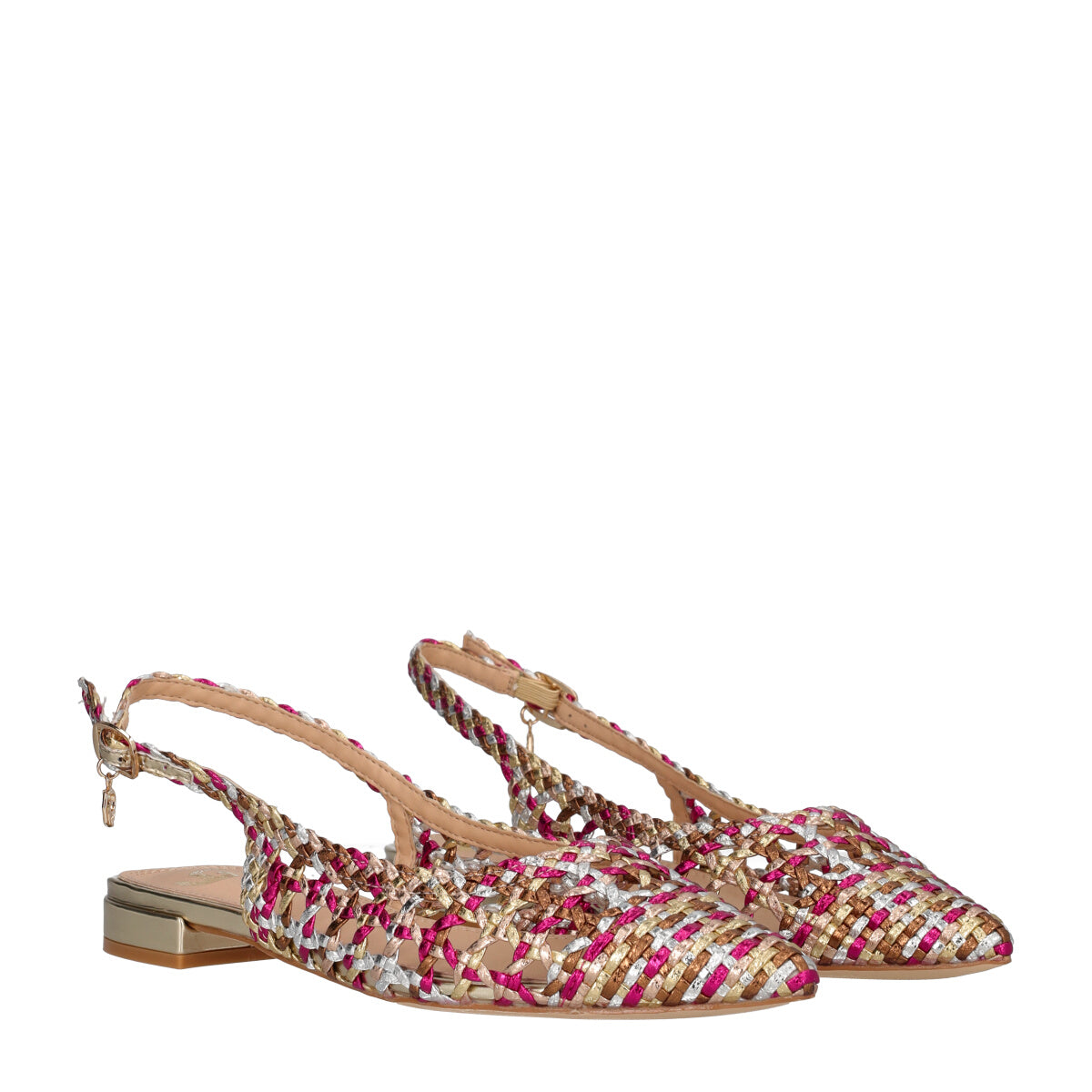 Slingback Donna Multicolor e Metallizzato