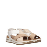 SINDY Sandali Donna Beige e Bianchi