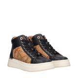 Sneakers Alte Donna Nere e Beige