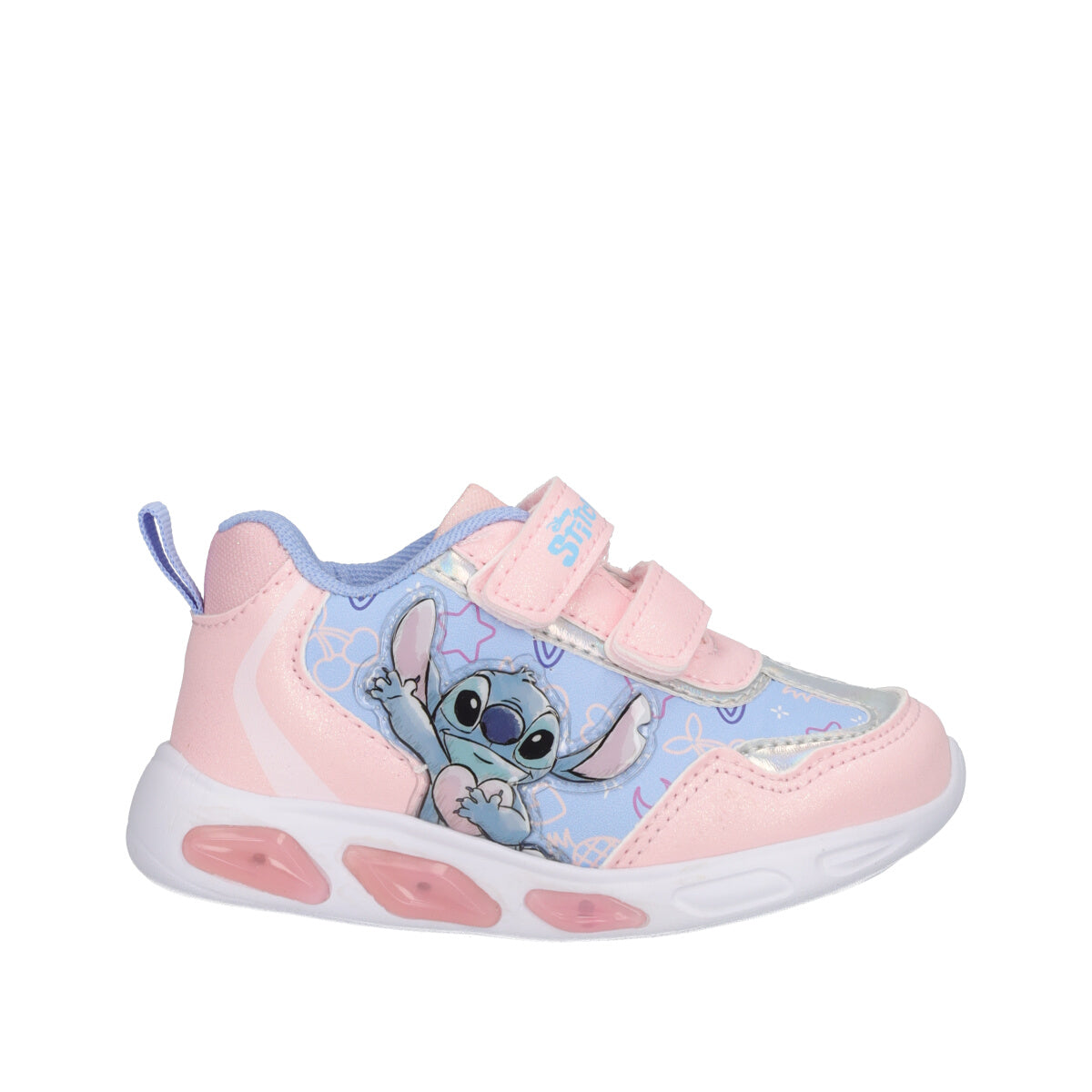 Sneakers Bambina Rosa e Azzurre Stitch
