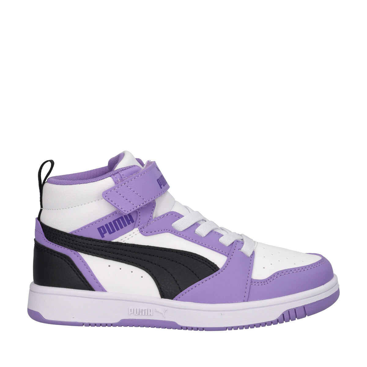 REBOUND V6 MID AC PS Sneakers Bambina Lilla, Bianche e Nere