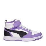 REBOUND V6 MID AC PS Sneakers Bambina Lilla, Bianche e Nere