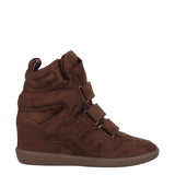 Sneakers Donna Marrone con Zeppa
