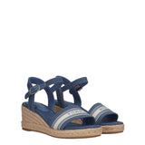MID WEDGW ESPAD WEBBING Espadrillas Donna Blu