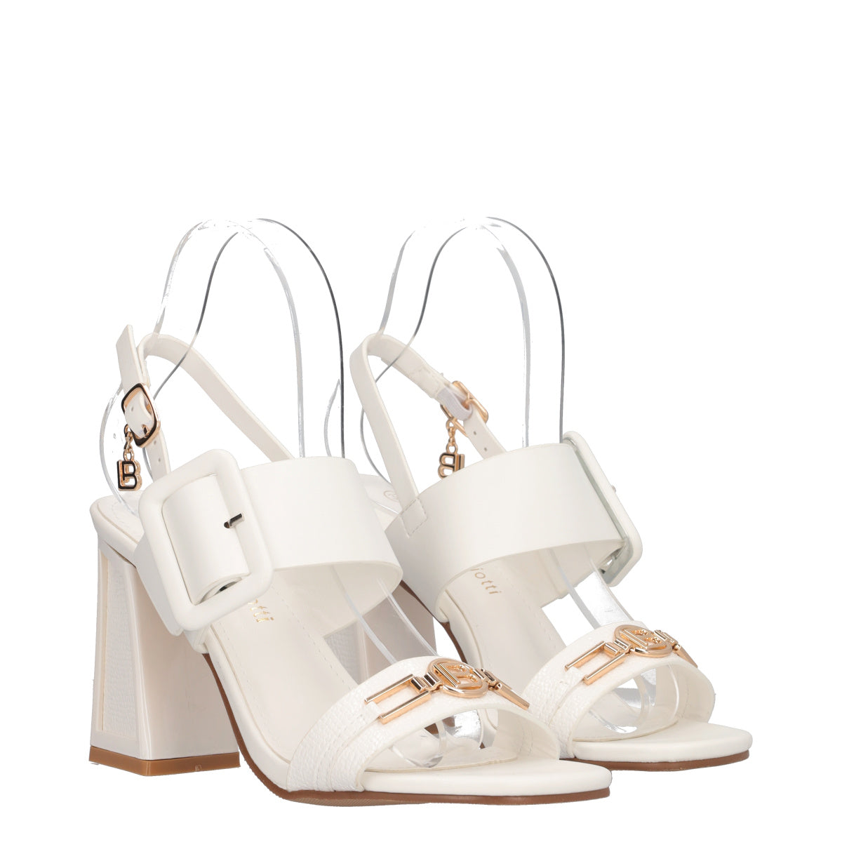 Sandali con Tacco Donna Bianche