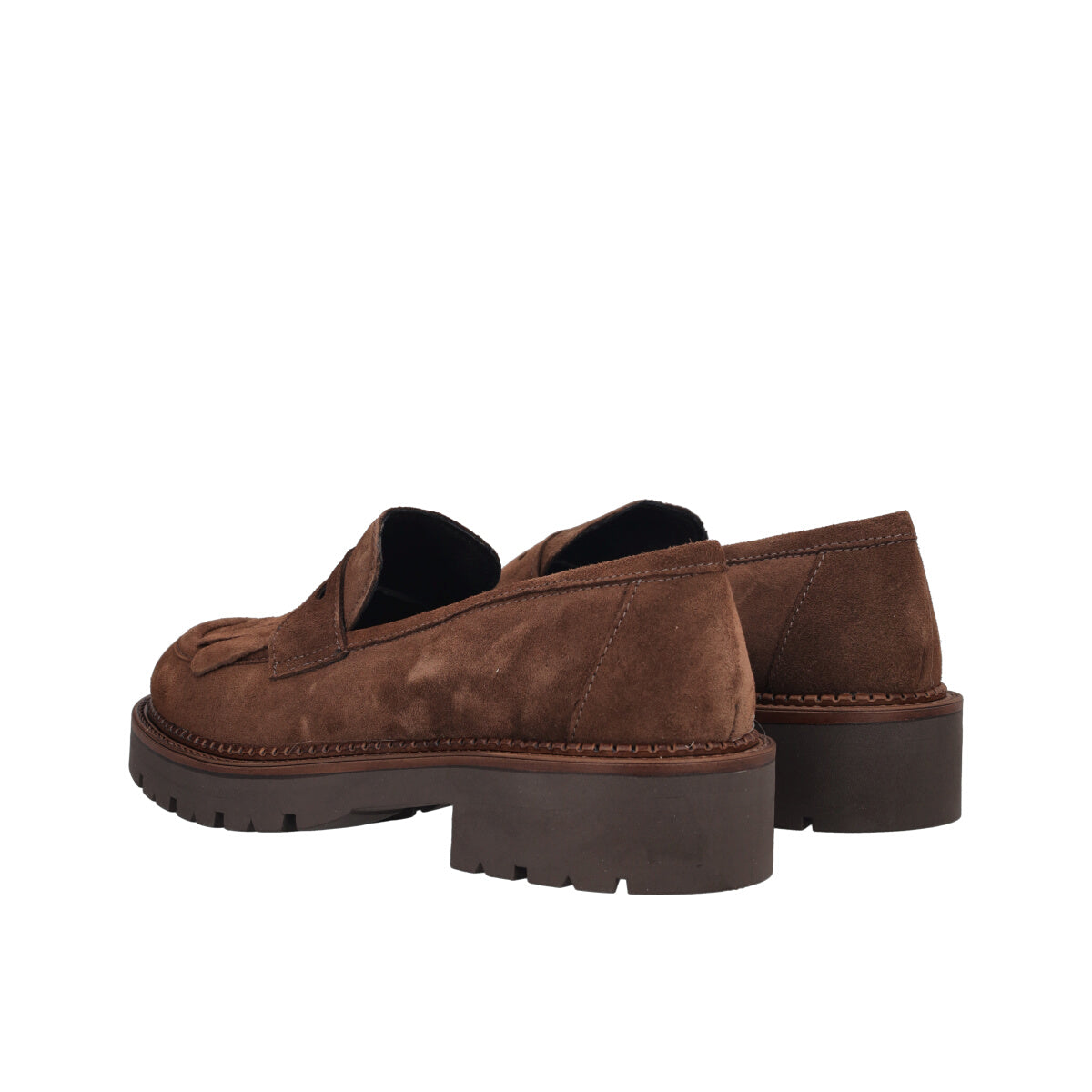 Mocassini Donna Marroni in Pelle