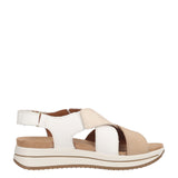 SINDY Sandali Donna Beige e Bianchi