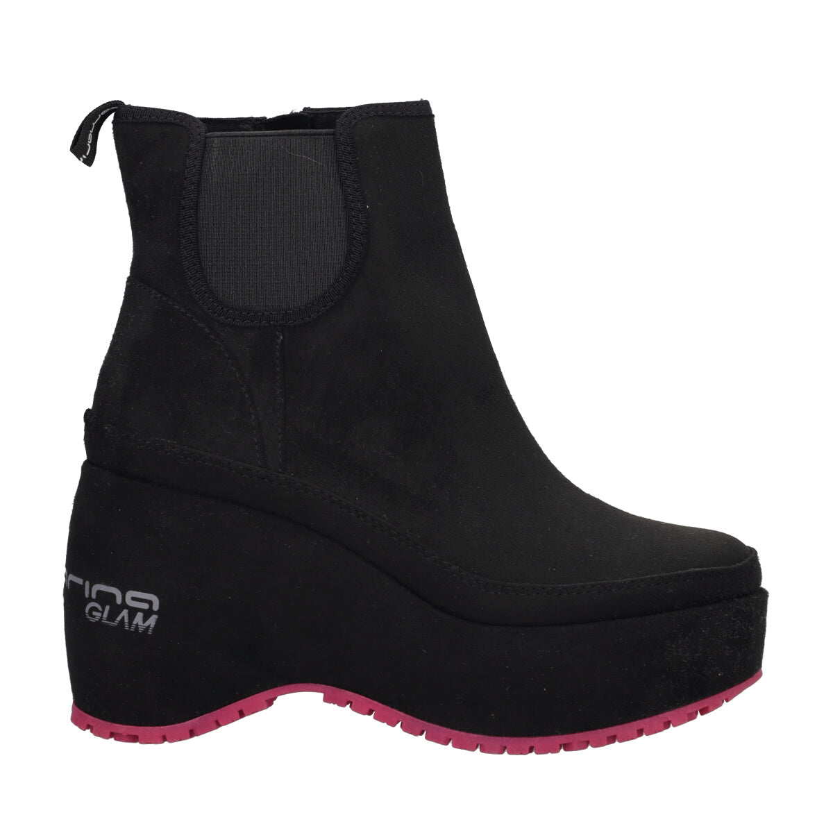 BUBBLE BEATLE Stivaletti Donna Neri con Zeppa